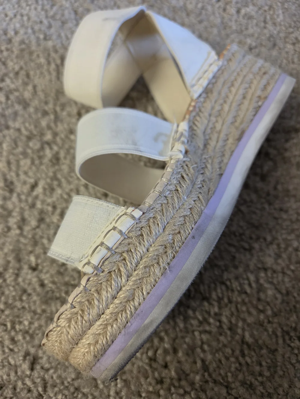 Dolce Vita size 7.5 Used Espadrille Platform Sandals with Ankle Strap